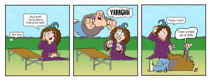 During My Mental Breakdown, I Started Creating Cartoon Strips Of My Best Friend's Life And Here's 20 Of Them