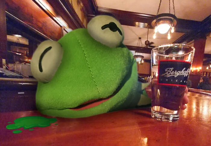 Go Out For One Drink, They Said. #vomitthefrog