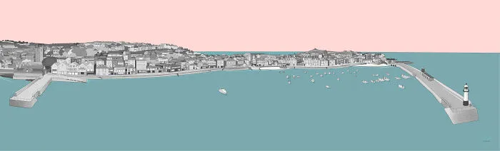 My Detailed Drawing Of St Ives, Cornwall. Took Months But Enjoyed It!