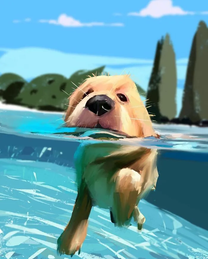 Artist Makes Caricatures That Capture Dogs’ Most Prominent Features (63 Pics)