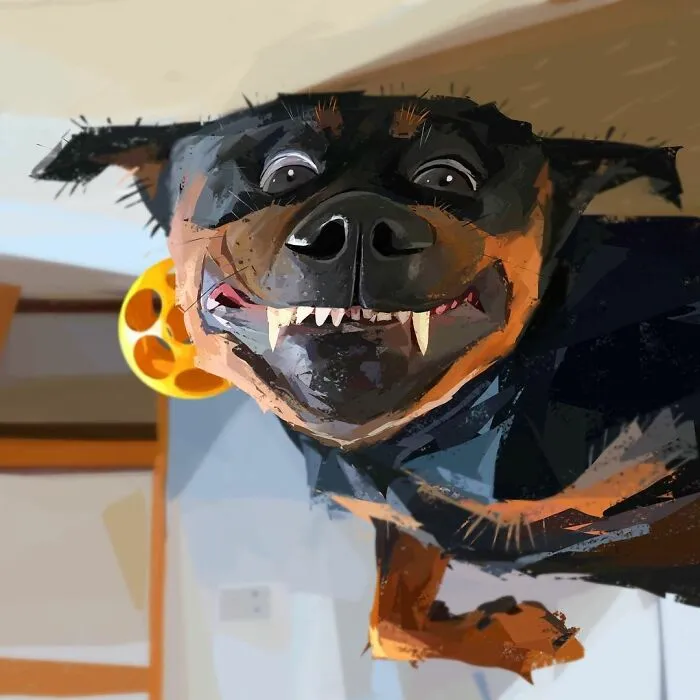 Artist Makes Caricatures That Capture Dogs’ Most Prominent Features (63 Pics)
