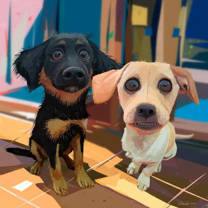 Artist Makes Caricatures That Capture Dogs’ Most Prominent Features (63 Pics)