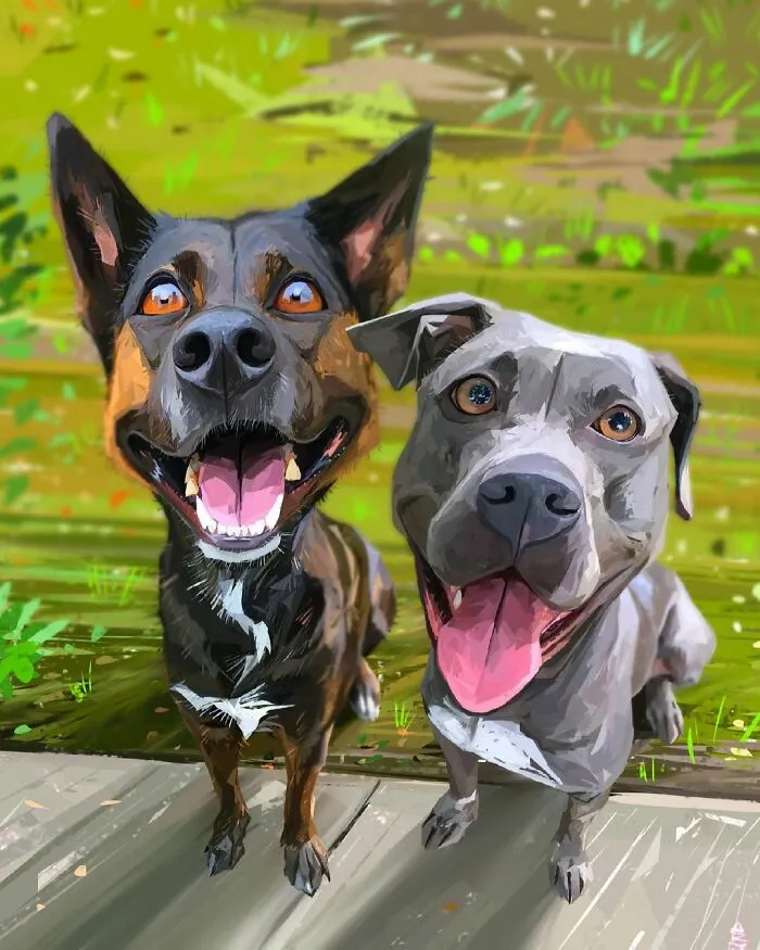 Artist Makes Caricatures That Capture Dogs’ Most Prominent Features (63 Pics)
