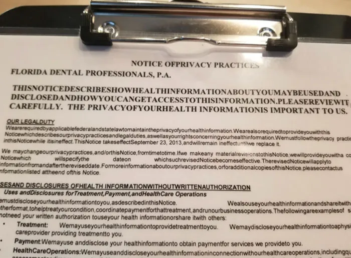 Dentists Notice