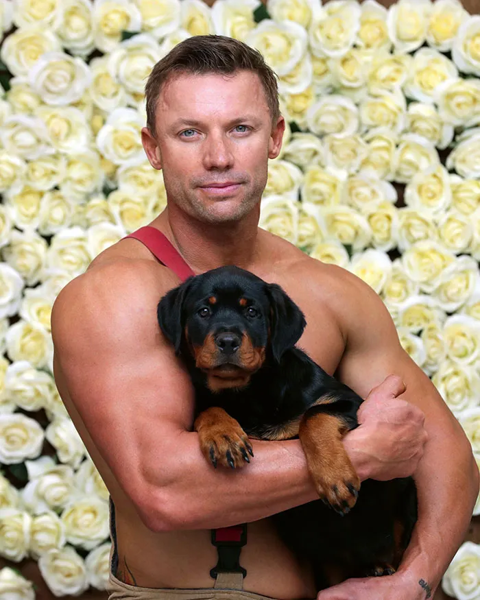 The Australian Firefighters Calendar 2022 Is Out With More Shirtless Heroes And Adorable Animals (28 Pics)