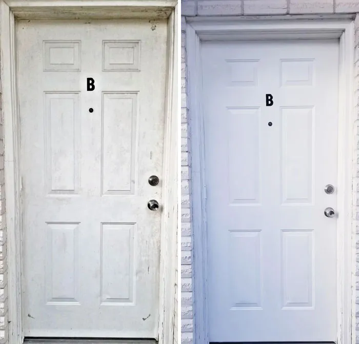 I Came Home Early This Morning, Saw How Terribly Grungy My Front Door Was And Let My Adhd Take The Whee