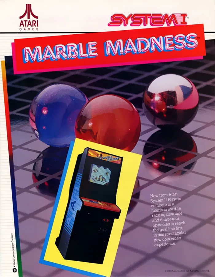 Poster for "Marble Madness"