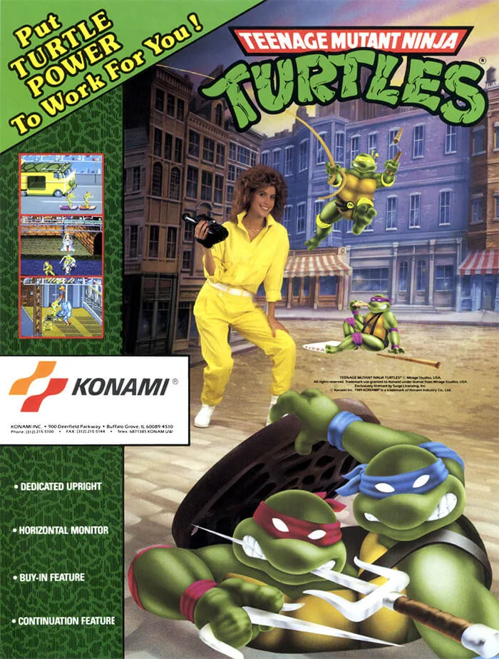 Poster for "Teenage Mutant Ninja Turtles: The Arcade Game"