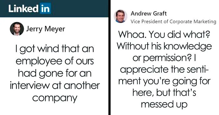 Boss Learns An Employee Is Looking For A New Job, Calls The Company To Give His Recommendation, Divides The Internet