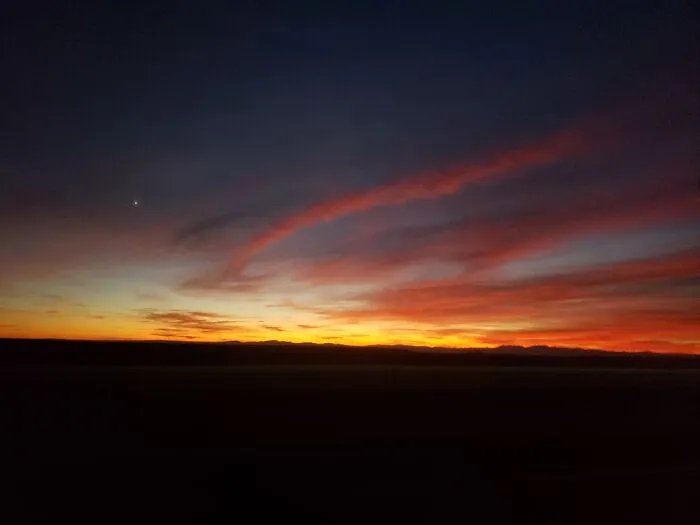 A Beautiful November Sunset In Mountain Home , Idaho