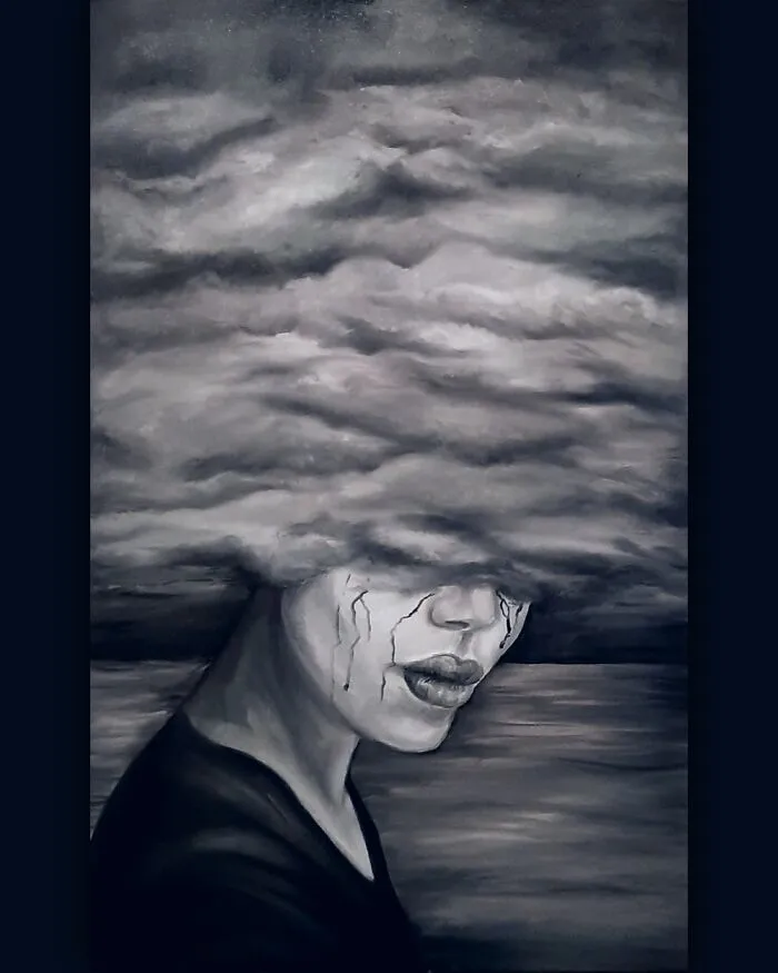 Oil Painting Of Depression At Its Finest