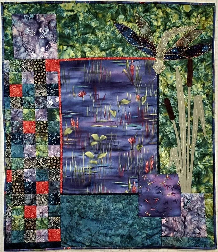 My First Time Creating A Wall Hanging Quilt With First Time Applique (41"×45")