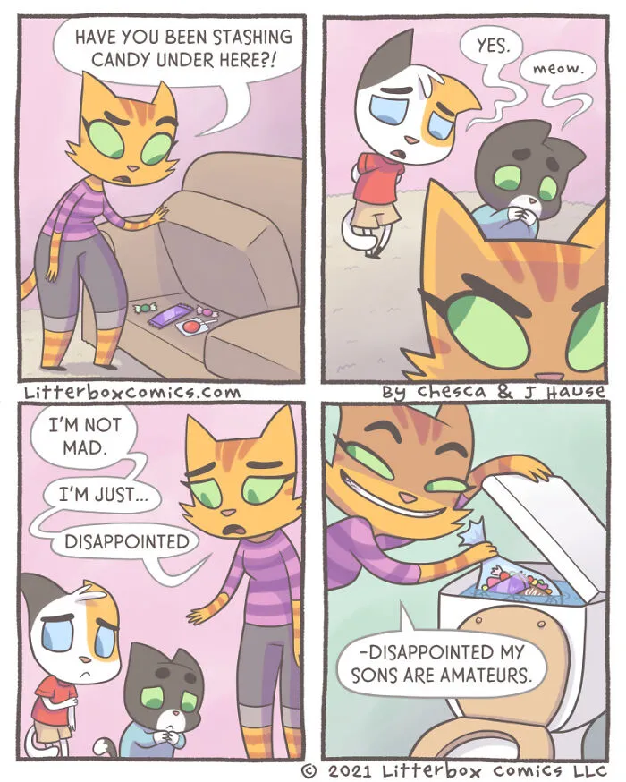 My Parenting Experience In 30 Comics With A Feline Twist (New Pics)