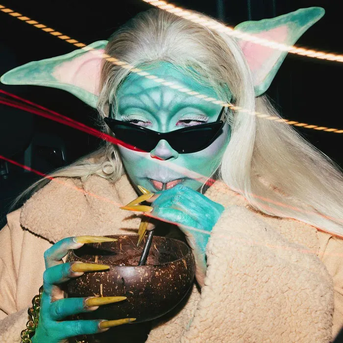 Lizzo As Baby Yoda, Aka Grogu, From The Mandalorian
