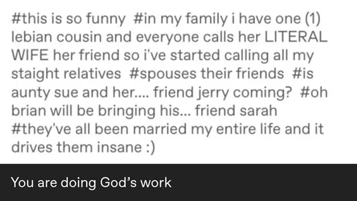 What To Call Your Straight Aunt's Husband