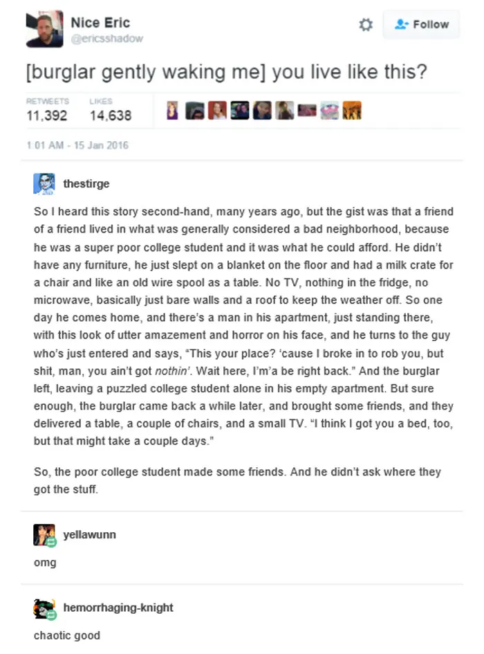 Chaotic Good Burglary