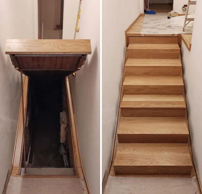 La nueva casa que compraron mis padres tiene una habitación secreta escondida bajo la escalera