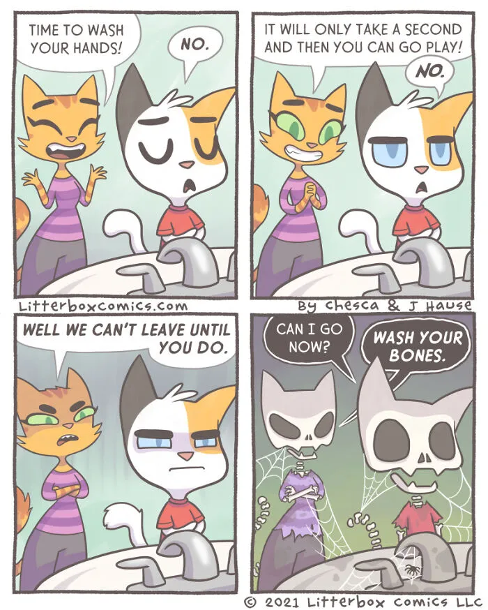 My Parenting Experience In 30 Comics With A Feline Twist (New Pics)
