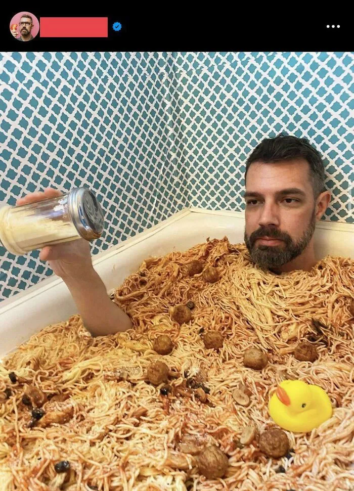 Desperdiciar toda esa comida solo para una foto