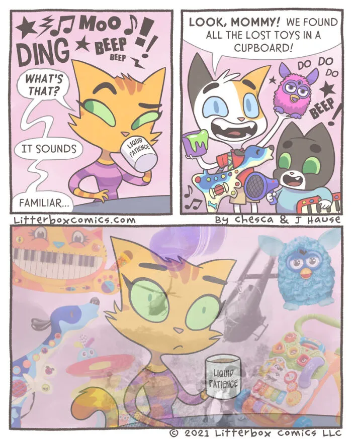 My Parenting Experience In 30 Comics With A Feline Twist (New Pics)