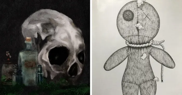 Hey Pandas, Show Me A Horrific Or Scary Drawing That You Did (Closed)