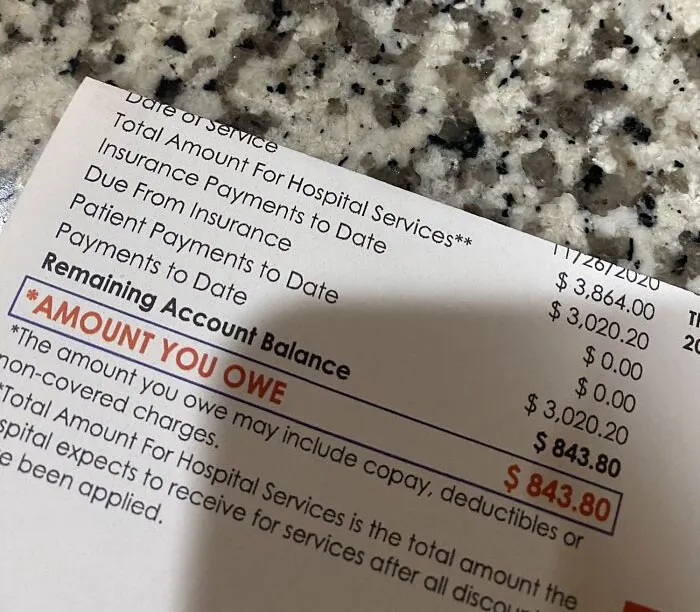 Spent 4 Hours In The Emergency Room On Thanksgiving Day. Today I Received The Post-Insurance Bill. Screw American Healthcare