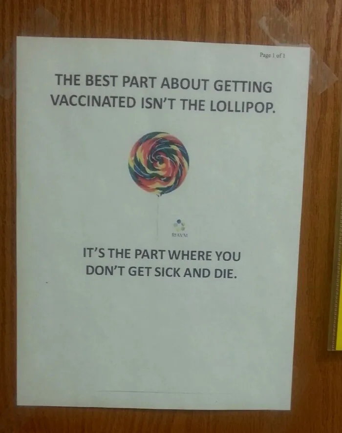 I Noticed A New Sign At My Doctor's Office