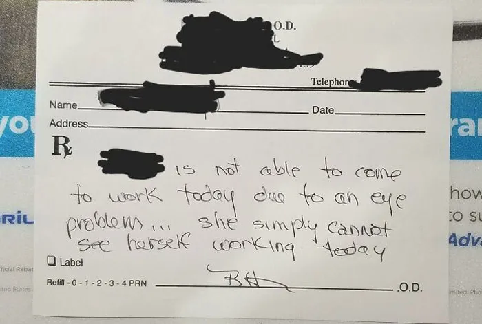 Girlfriend's Eye Doctor Hit Her With A Good Ol' Dad Joke Today