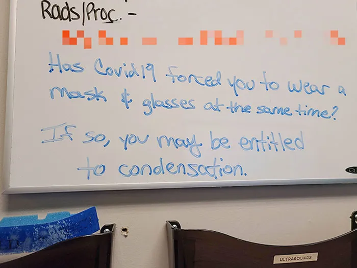 The Was On The Whiteboard Outside Of Radiology At My Vet Hospital