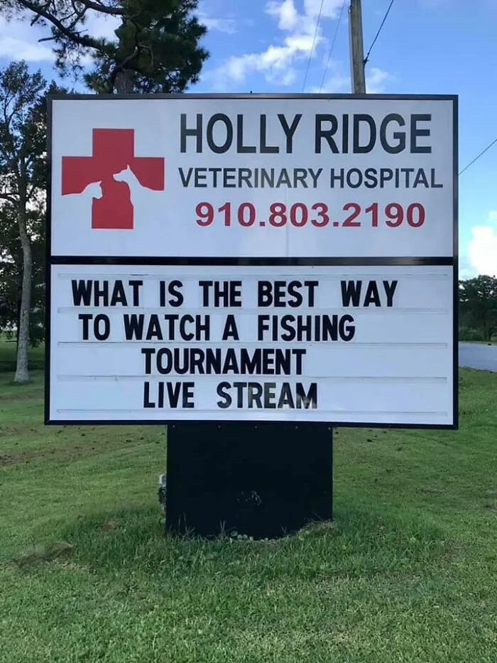 30 Of The Funniest Outdoor Signs From This Vet Hospital To Make You Crack A Smile