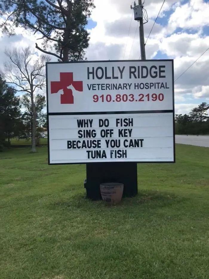 30 Of The Funniest Outdoor Signs From This Vet Hospital To Make You Crack A Smile