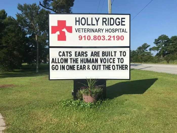 30 Of The Funniest Outdoor Signs From This Vet Hospital To Make You Crack A Smile
