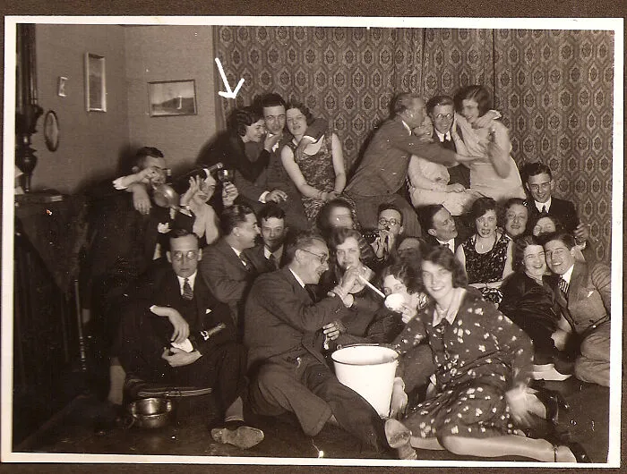 My Grandparents Knew How To Have Fun! That's My Grandmother With The Arrow. Holland 1920s