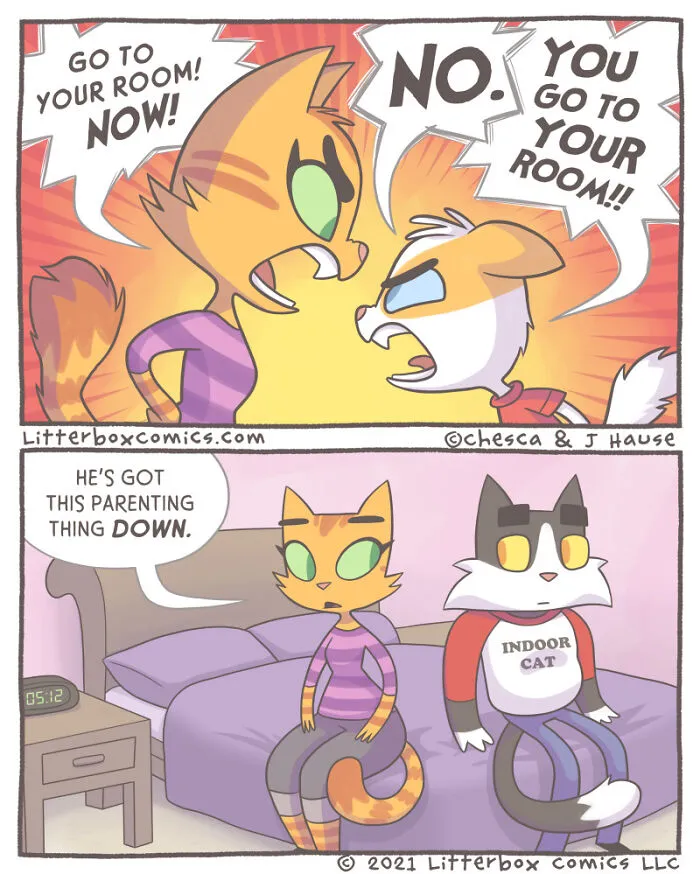 My Parenting Experience In 30 Comics With A Feline Twist (New Pics)