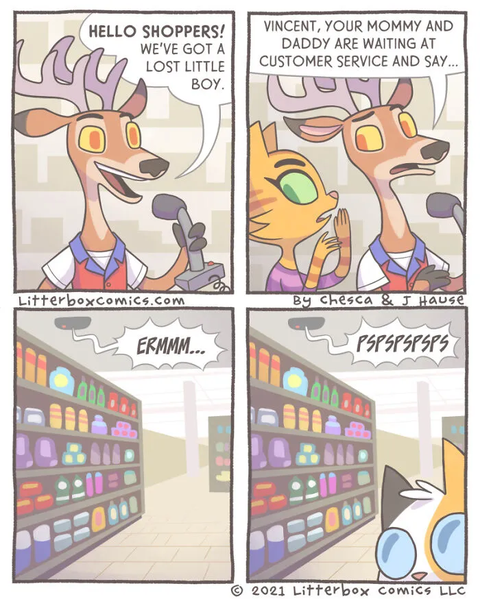 My Parenting Experience In 30 Comics With A Feline Twist (New Pics)