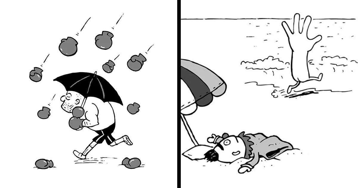 Este artista crea divertidos cómics minimalistas de una sola viñeta (30 nuevas imágenes)