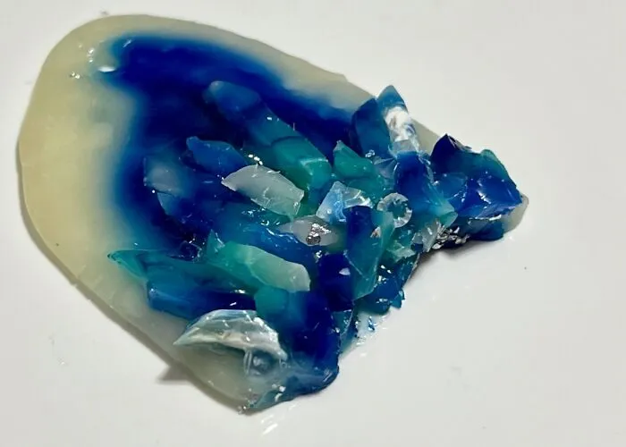 Geode Pendant I Made With Translucent Polymer Clay And Alcohol Inks. Each One Unique.