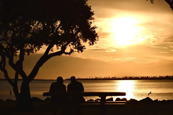 Couple At A Park In San Diego