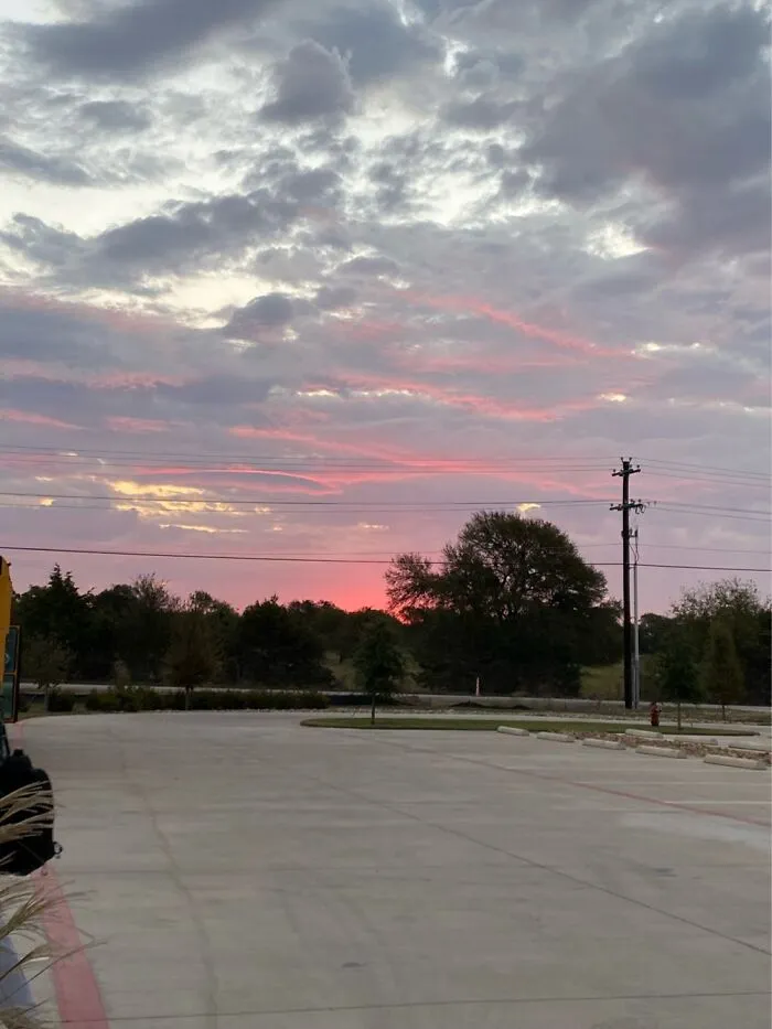 Early Morning Sunrise After Tennis Practice