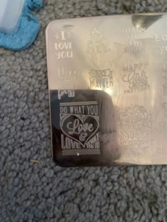 This Nail Stamp I Have, Idk What It Is But It Took Me A Good 10 Minutes To Figure It Out