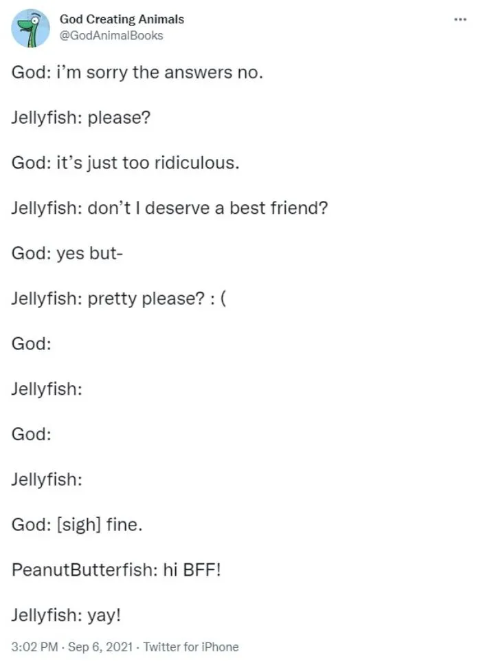 God Creates A Jellyfish