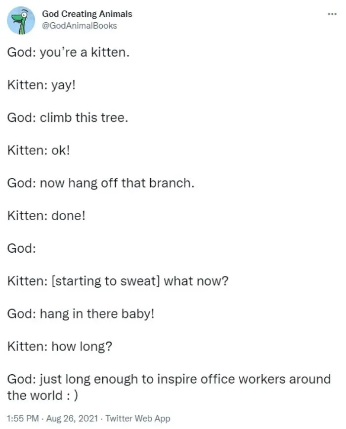 God Creates A Kitten