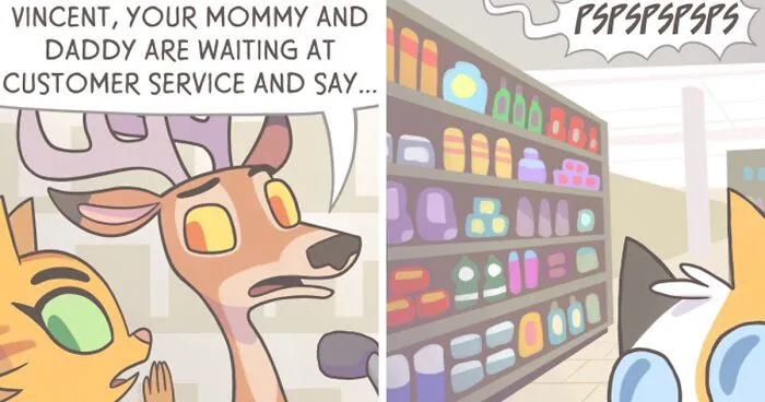 My Parenting Experience In 30 Comics With A Feline Twist (New Pics)