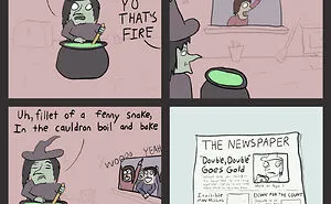 My 21 Ridiculously Absurd Comics Based On Halloween Prompts