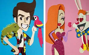 I Made Paper Art Of 26 Popular Characters For Each Letter Of The Alphabet