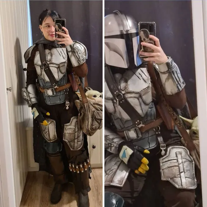 My Halloween Mando Costume For Our Uni Halloween Day, I Hope I See More Star Wars Costumes Today!