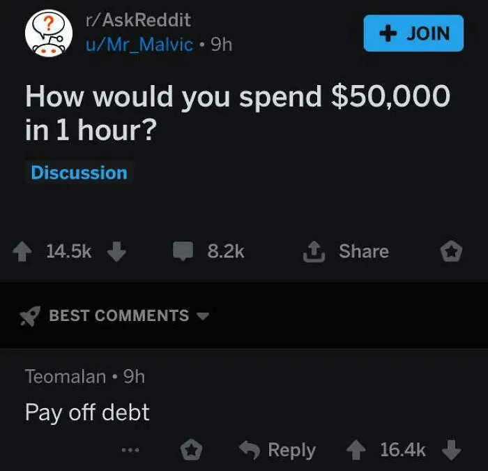 Yes, I Too, Love Paying Off Half My Student Loans. Or Be Able To Live Somewhere For Another 3 Months