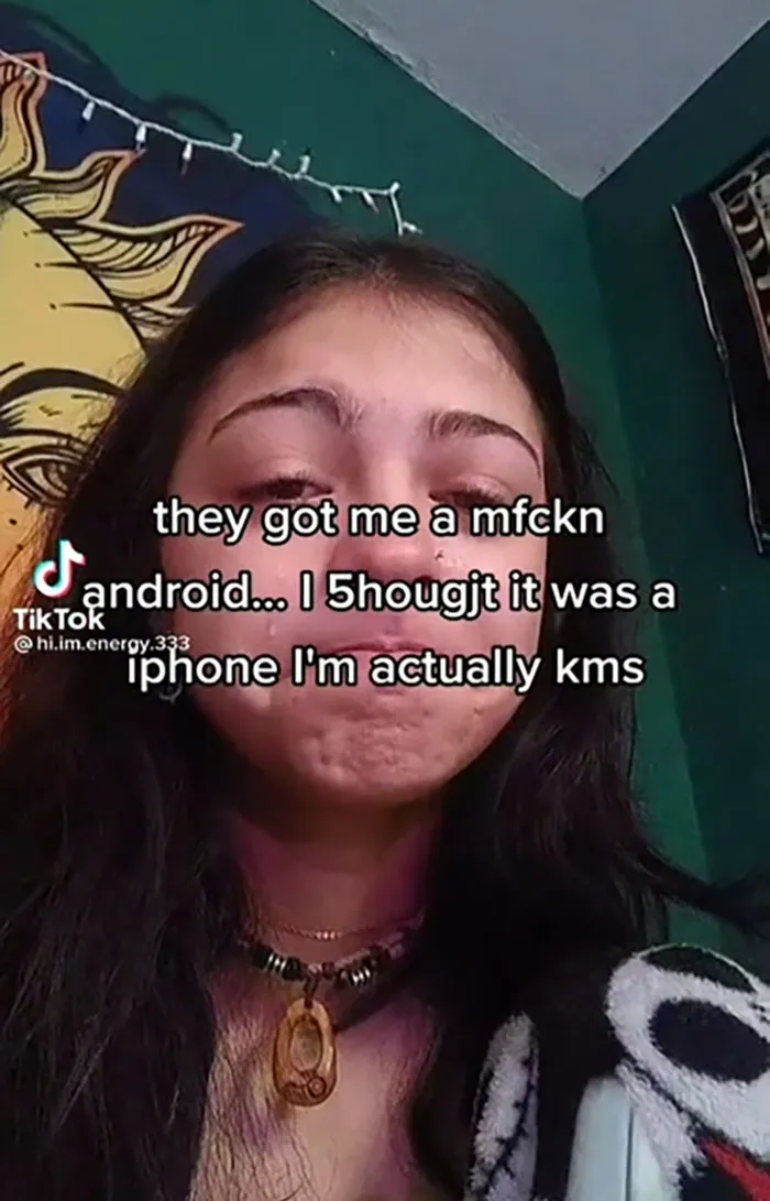 Having A Mental Breakdown Because You Got A Samsung Instead Of An iPhone