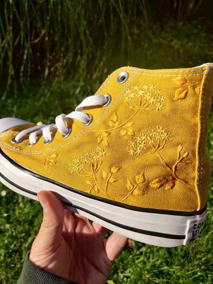 Flowers On Converse