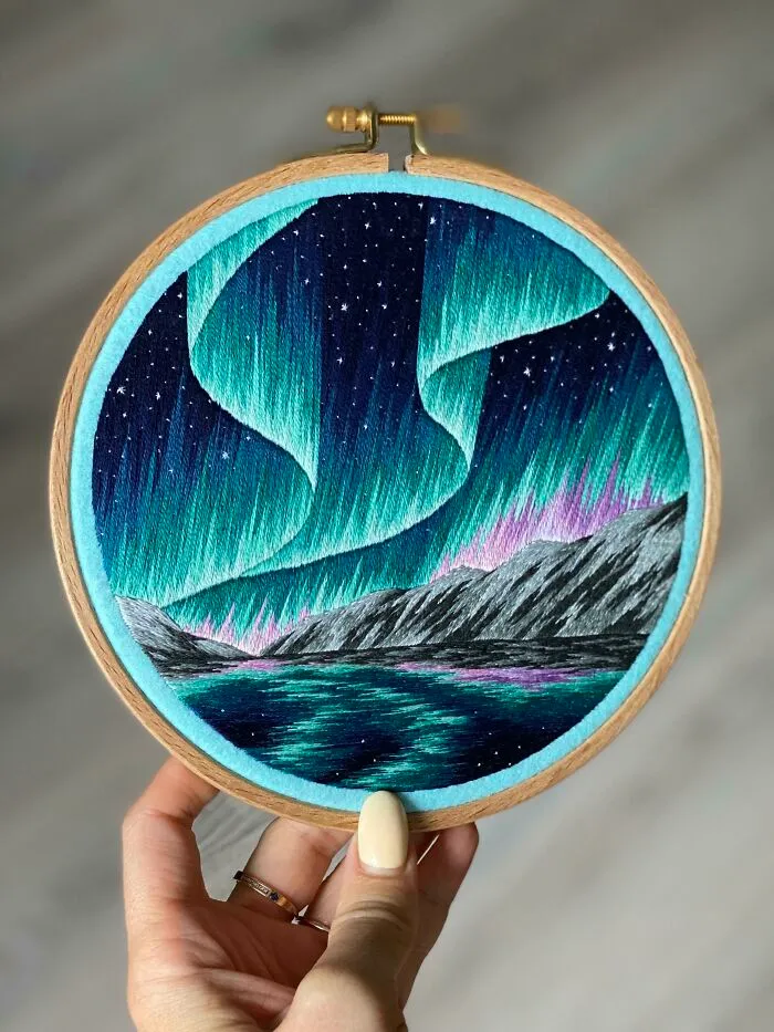 My New Embroidery! I Like This Pink Piece